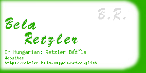 bela retzler business card